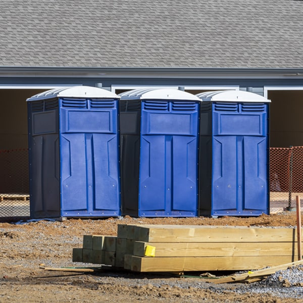 how can i report damages or issues with the portable toilets during my rental period in Ponderosa Park Colorado